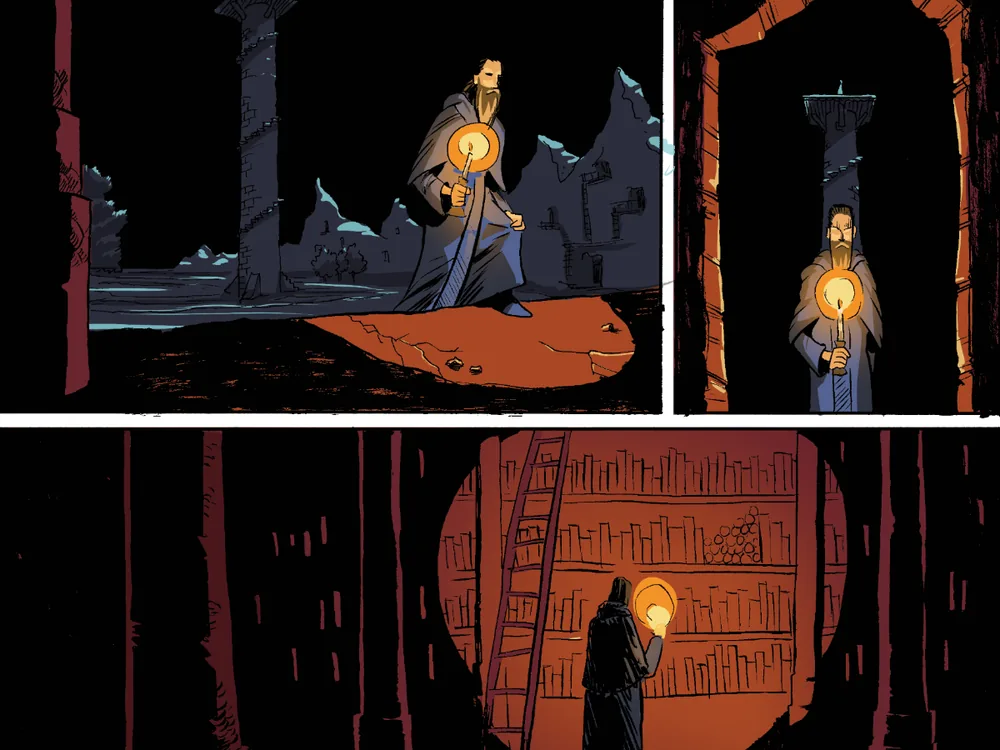 Sample page art by Cord Nielson