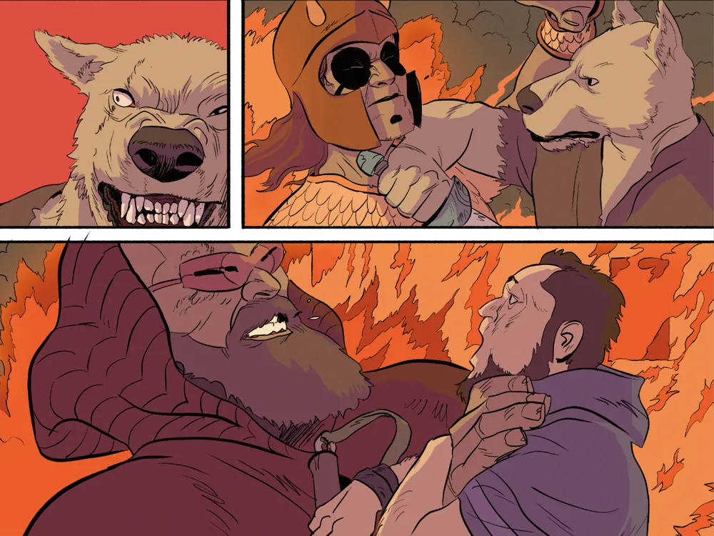 Sample page art by Matt Sheean